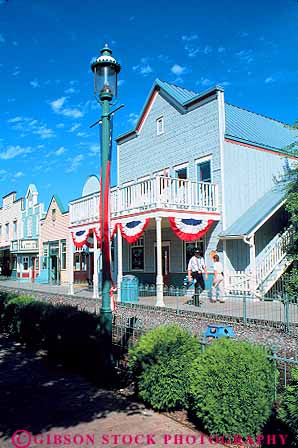 Stock Photo #14835: keywords -  alene amusement architecture building buildings coeur community d design family fun leisure motif park, parks play playing recreation resort silverwood station stations style summer theme train trains vacation vert west western