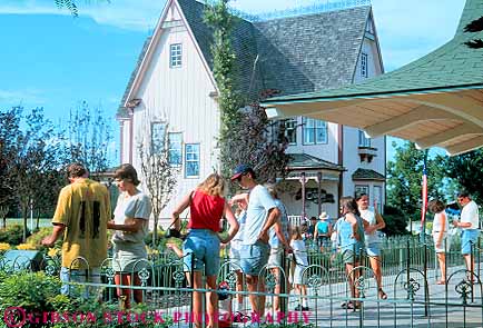 Stock Photo #14837: keywords -  alene amusement architecture building buildings coeur community d design family fun horz leisure motif park, parks play playing recreation resort silverwood station stations style summer theme train trains vacation west western