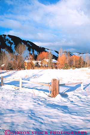 Stock Photo #14866: keywords - cold communities community destination freeze freezing frozen home homes house houses idaho ketchum landscape mountain mountains neighborhood recreation region residential resort resorts rocky scenery scenic season small snow sun town towns travel vacation valley vert winter