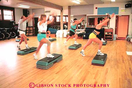 Stock Photo #14869: keywords -  adult adults aerobic aerobics athletic class classes club clubs communities community condition conditioning conditions destination exercise exercising fitness floor group groups health horz idaho indoor inside interior ketchum men mountain mountains movement moving people physical recreation region resort resorts rocky small sun town towns training travel vacation valley winter women wood workout workouts