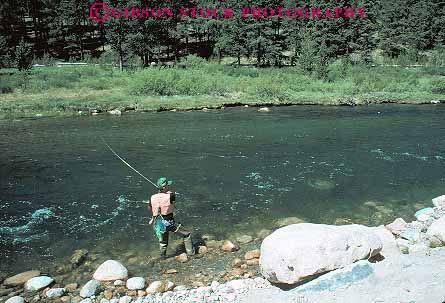 Stock Photo #14914: keywords - alone area creek fish fishes fishing fly flyfishing horz idaho landscape man men mountain mountains national nature one people person recreation region river rivers rocky salmon sawtooth scenery scenic sport stream trout