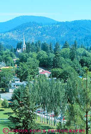 Stock Photo #14926: keywords - alene coeur communities community d elevate elevated idaho mountain mountains overview overviews resort resorts rocky summer town towns vacation vert view views