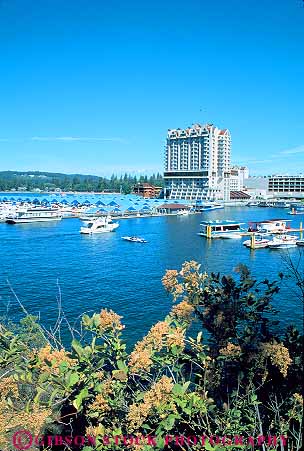 Stock Photo #14937: keywords -  alene boating building coeur communities community d idaho lake lakes marina modern mountain mountains new resort resorts rocky summer vacation vacationing vacations vert water