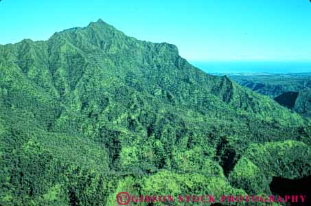 Stock Photo #8693: keywords -  climate climatology destination earth en gre hawaii hawaiian horz island islands kauai landscape lush mountain mt mt. nature place precipitation rain rainforest resort resorts scenery scenic science soak soaking travel tropical usa vacation verdant waialeale weather wettest wilderness