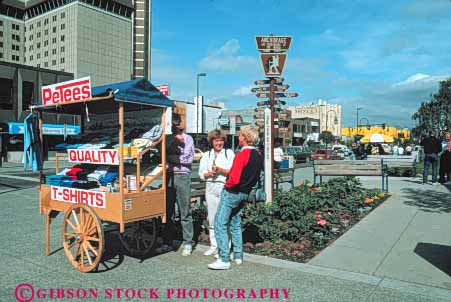 Stock Photo #10371: keywords -  alaska anchorage and cities city direction downtown horz post sign tourist tourists town towns traveler travelers vendor