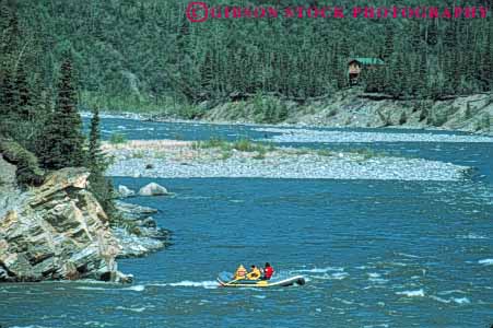 Stock Photo #10384: keywords - adventure adventures alaska group horz landscape nature nenana outdoor outside raft rafter rafters rafting rafts recreation river rivers scenery scenic sport suits trip trips yellow