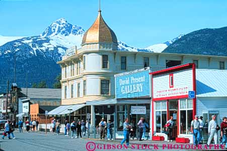 Stock Photo #10397: keywords -  alaska american building buildings gold golden historic historical history horz hotel hotels klondike national north park preserve preserved rush shop shopper shoppers shopping shops site sites skagway street streets summer tourist tourists town towns traveler travelers