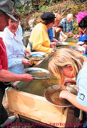 Stock Photo #10401: keywords -  alaska american gold historic history liarsville pan panning people preserve preserved site sites skagway tourist tourists traveler travelers vert