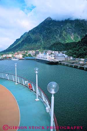 Stock Photo #7742: keywords - alaska america american architecture building buildings business center cities city cityscape cityscapes cruise deck downtown juneau modern new ship urban usa vert