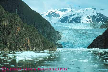 Stock Photo #10430: keywords -  alaska arm climate climatology cold environment fjord glaciation glacier glaciers horz ice icy level ocean sawyer sea snow tracey weather winter