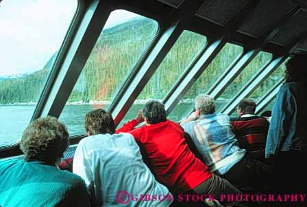 Stock Photo #10431: keywords -  alaska arm boat climate cold fjord horz level look ocean people sea snow through tour tracey weather windows winter