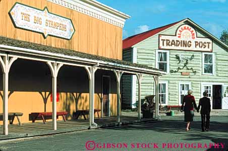 Stock Photo #10441: keywords -  alaska alaskaland building buildings fairbanks historic history horz park