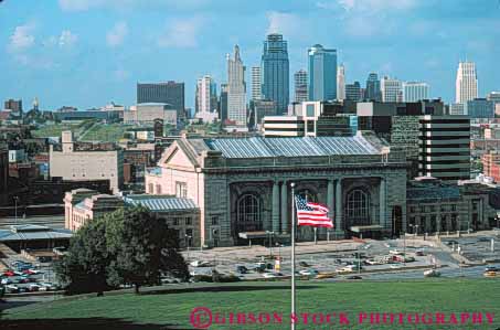 Stock Photo #7746: keywords - america architecture building buildings business center cities city cityscape cityscapes downtown high horz kansas missouri office rise skyline skylines urban usa