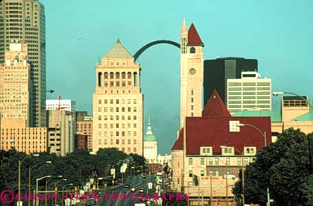 Stock Photo #7752: keywords -  america architecture building buildings business center cities city cityscape cityscapes downtown horz louis missouri modern saint skyline skylines st st. urban usa