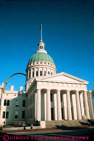 Stock Photo #12258: keywords -  architecture building buildings column columns court design dome domes expansion front greek house in jefferson landmark landmarks louis memorial memorials missouri national of old pillar pillars public saint st st. style tradition traditional vert white