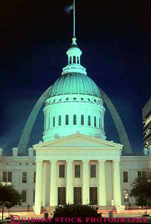Stock Photo #12261: keywords -  architecture building buildings dark design dome domes dusk evening expansion fountain greek illuminate illuminated jefferson landmark landmarks lighting lights louis memorials missouri national night old plazas public saint st st. style tower towers tradition traditional vert white