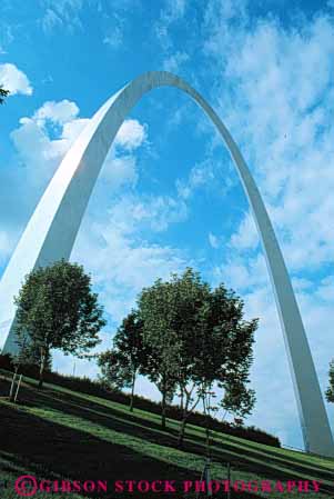 Stock Photo #7757: keywords -  america american arch arches architecture building buildings center cities city curve dark dusk evening gateway graceful louis metal missouri modern saint st st. steel tall urban usa vert