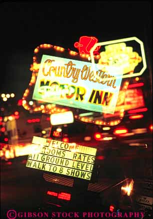 Stock Photo #9533: keywords - abstract abstraction abstracts advertise advertisement advertising branson bright color colorful destination double exposure missouri neon night resort resorts sign signs travel vert