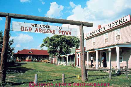 Stock Photo #15091: keywords -  abilene american buildings cowboy historic history horz kansas old plains region state town towns west western