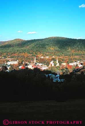 Stock Photo #9319: keywords -  aerial aerials autumn countryside elevate elevated england fall foliage forest hill hills landscape mountain mountains new overhead royalton rural scenery scenic season small town towns tree trees vermont vert view