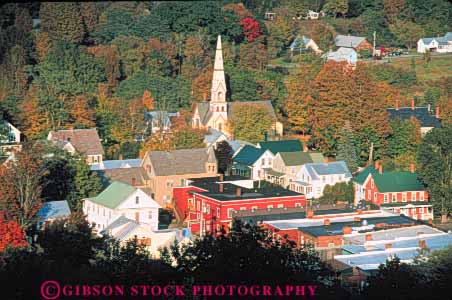 Stock Photo #9322: keywords -  aerial aerials autumn buildings countryside downtown elevate elevated england fall foliage forest hill hills horz landscape mountain mountains new overhead royalton rural scenery scenic season small town towns tree trees vermont view