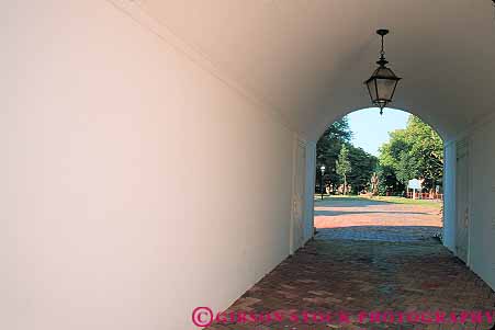 Stock Photo #12792: keywords -  american building carriage castle delaware hall historic history horz new old open opening smooth through town tradition traditional tunnel tunnels wall white