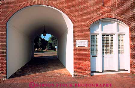 Stock Photo #15276: keywords - arch arches architecture brick building buildings carriage castle corridor corridors delaware design hall historic horz new old style through town tradition traditional tunnel tunnels