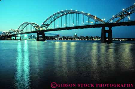 Stock Photo #7770: keywords -  across america american bridge bright building buildings centennial center cities city cityscape cityscapes dark davenport dawn downtown dusk horz iowa lighting lights mississippi over reflect reflecting reflection reflects river span sunrise sunset urban usa water