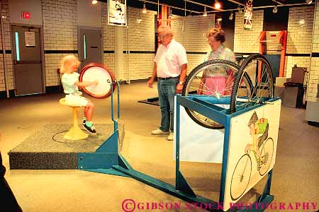 people interactive exhibits Science Station Cedar Rapids Iowa Stock Photo 19111