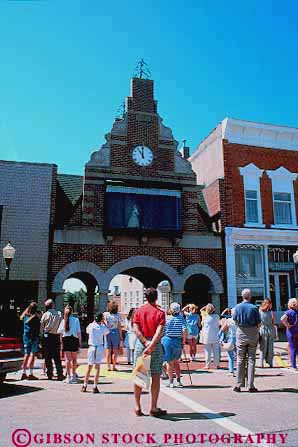 Stock Photo #15334: keywords -  clock great iowa pella people plain plains region see show showing shows state tower vert watch watches watching