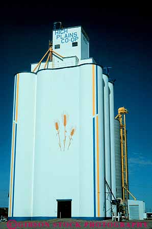Stock Photo #15354: keywords - agricultural agriculture big bright building clean crop crops elevator elevators farm farming farms grain great high industry kimball modern nebraska new plain plains region silo silos state tall vert white