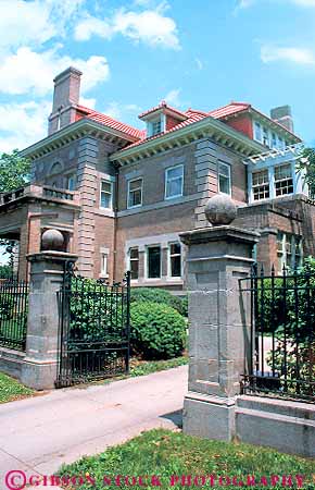 Stock Photo #15395: keywords - ferguson great historic home house houses landmark lincoln mansion mansions nebraska old plain plains region state vert vintage