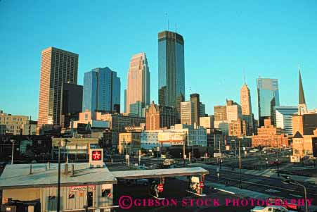Stock Photo #7773: keywords -  america architecture building buildings business center cities city cityscape cityscapes downtown high horz minneapolis minnesota modern new office rise skyline skylines urban usa