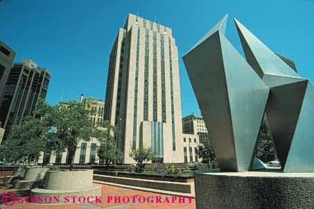 Stock Photo #7782: keywords -  america american architecture building buildings business center cities city cityscape cityscapes downtown hall high horz minnesota modern new office paul rise saint sculpture skyline skylines urban usa