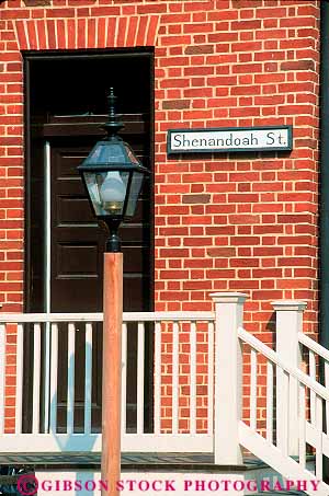 Stock Photo #12469: keywords -  american architecture brick building buildings district ferry harpers historic history national old park public road roads streets tradition traditional vert vintage virginia west