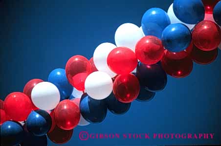 Stock Photo #6033: keywords -  air balloon balloons blue color colorful float horz inflate inflated lighter red round shape than white