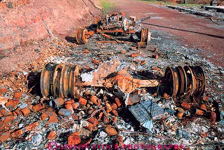 Stock Photo #15526: keywords -  building buildings burned burning burns burnt charred claim disaster disasters fire fires flame flames home homes horz insurance loss mobile motorhome motorhomes of personal property remain remains structure structures wheel wheels