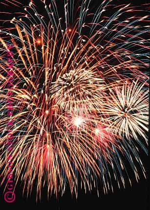 Stock Photo #1312: keywords - aerial americana bright celebrate celebrates celebrating celebration celebrations cheer color colorful colors contrast day exploding explosion explosions fire fireworks fourth hot independence july light lots many night noise numerous projectile sky vert
