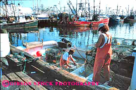 Stock Photo #1320: keywords - bedford boat boats career commercial deck equipment fisherman fishermen fishing harbor horz in income job jobs lobster man marine massachusetts men new occupation ocean oceans outdoor outdoors outside people person prep preparation prepare prepares preparing resource sea ship summer team trap water work worker workers working works