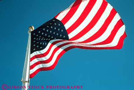 Stock Photo #3522: keywords -  american americana and banner blue flag horz national patriot patriotism red spangled spirit star states symbol united unity white