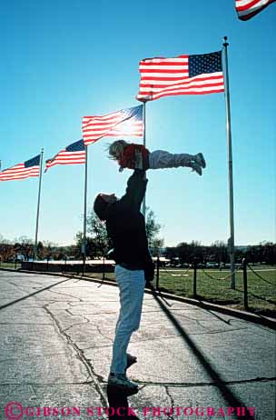 Stock Photo #3524: keywords -  american americana and banner blue daughter dc flags mother national patriot patriotism red released silhouette spangled spirit star states symbol united unity vert washington white