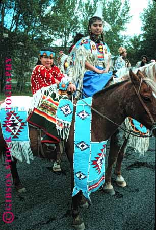 Stock Photo #1339: keywords -  american americana bead children costume dress era history horse indian leather living native traditional vert
