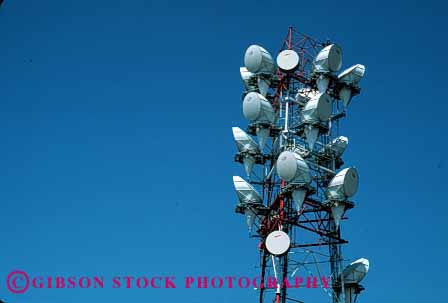 Stock Photo #1347: keywords -  communicate communications horz industry microwave radio technology telecommunications tower