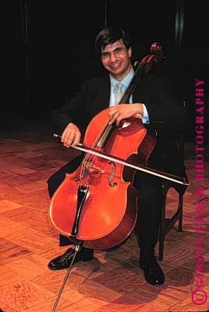 Stock Photo #1365: keywords - art cello coordination finger happy instrument job learn listen man model music musician occupation perform practice professional released smile sound stringed vert