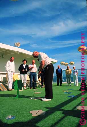Stock Photo #1396: keywords - adventure boat cruise elderly fun golf mature ocean princess putt recreation relax royal sea senior ship spozrt summer travel trip tropical vacation vert warm