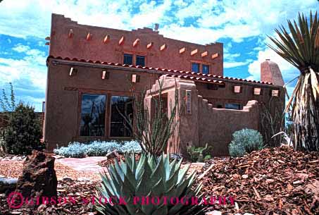 Stock Photo #1452: keywords -  abode adobe architecture desert dwelling estate expensive family home horz house investment mexico new property pueblo quarters real released residence residential shelter southwest suburb