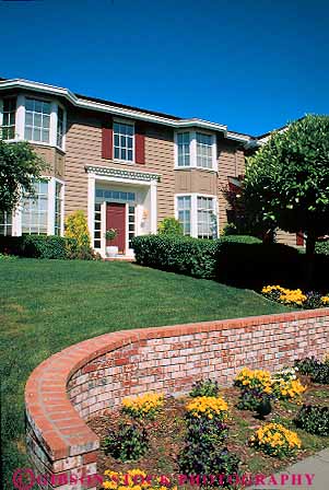 Stock Photo #11417: keywords -  abode building california class danville dwelling expensive home homes house houses landscape landscaped landscaping released residence resident residential scale summer up upper vert