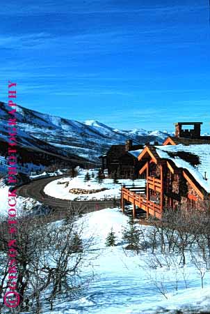 Stock Photo #1469: keywords - abode acre deer dwelling estate expensive family home house investment landscape log lot open property quarters ranch real residence residential rural scenic shelter snow solitude space utah valley vert winter