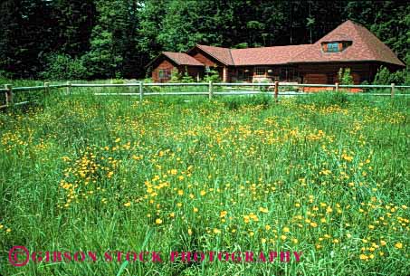 Stock Photo #1471: keywords -  abode acre country dwelling estate expensive family field home horz house investment landscape lot open property quarters ranch real released residence residential rural shelter solitude space washington