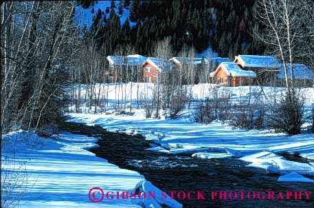 Stock Photo #1473: keywords -  abode acre country creek dwelling estate expensive family home homes horz house idaho investment landscape lot open property quarters ranch real residence residential rural scenic shelter snow solitude space stream sun valley water winter